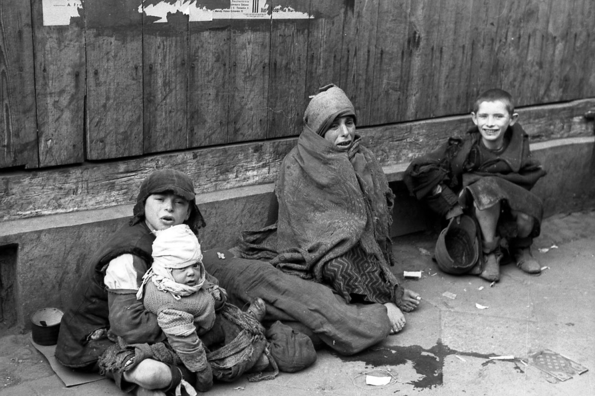 Polen, Ghetto Warschau, Straßenszene